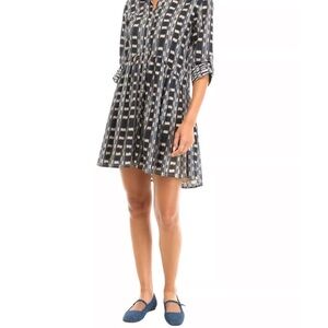 Stylish Black and White Mini Dress